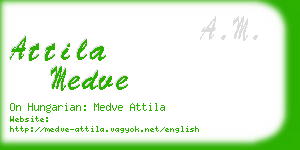 attila medve business card